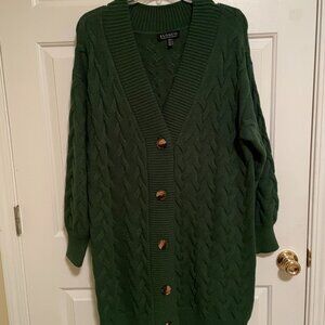 eloquii green cardigan (14/16)